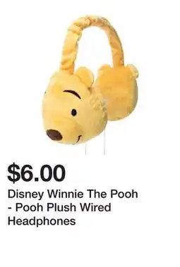 Five Below Disney Winnie The Pooh - Pooh Plush Wired Headphones offer