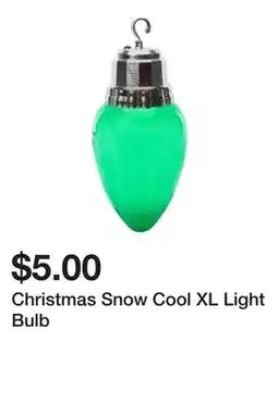 Five Below Christmas Snow Cool XL Light Bulb offer