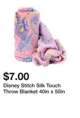 Five Below Disney Stitch Silk Touch Throw Blanket 40in x 50in offer