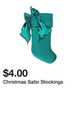 Five Below Christmas Satin Stockings offer