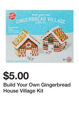Five Below Build Your Own Gingerbread House Village Kit offer