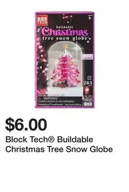 Five Below Block Tech Buildable Christmas Tree Snow Globe offer