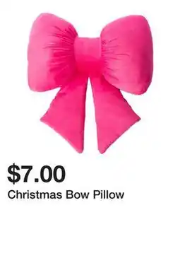 Five Below Christmas Bow Pillow offer