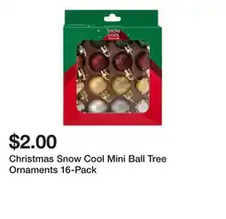 Five Below Christmas Snow Cool Mini Ball Tree Ornaments 16-Pack offer
