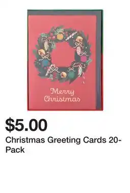 Five Below Christmas Greeting Cards 20-Pack offer
