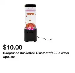 Five Below Hooptunes Basketball Bluetooth LED Water Speaker offer
