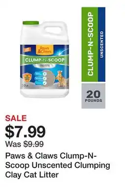Tractor Supply Company Paws & Claws Clump-N-Scoop Unscented Clumping Clay Cat Litter offer