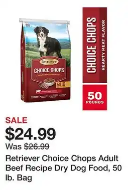 Tractor Supply Company Retriever Choice Chops Adult Beef Recipe Dry Dog Food, 50 lb. Bag offer