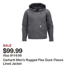 Tractor Supply Company Carhartt Men's Rugged Flex Duck Fleece Lined Jacket offer