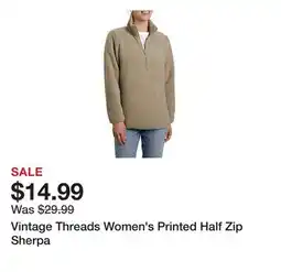 Tractor Supply Company Vintage Threads Women's Printed Half Zip Sherpa offer