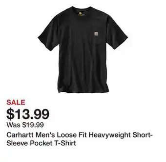 Tractor Supply Company Carhartt Men's Loose Fit Heavyweight Short-Sleeve Pocket T-Shirt offer