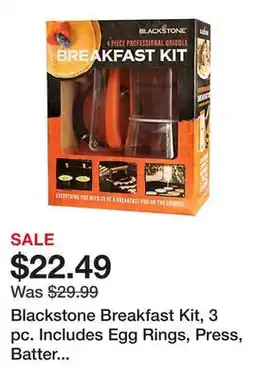 Tractor Supply Company Blackstone Breakfast Kit, 3 pc. Includes Egg Rings, Press, Batter Dispenser offer