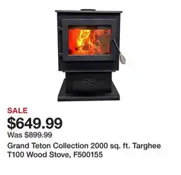 Tractor Supply Company Grand Teton Collection 2000 sq. ft. Targhee T100 Wood Stove, F500155 offer