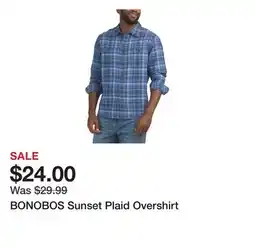 Marshalls BONOBOS Sunset Plaid Overshirt offer
