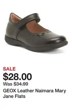 Marshalls GEOX Leather Naimara Mary Jane Flats offer