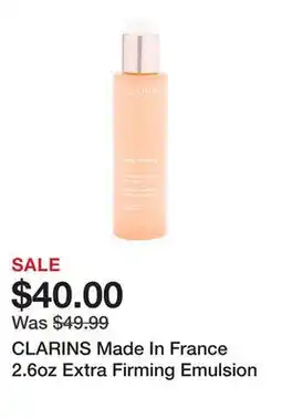 Marshalls CLARINS Made In France 2.6oz Extra Firming Emulsion offer
