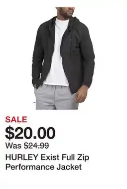 Marshalls HURLEY Exist Full Zip Performance Jacket offer
