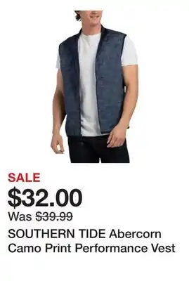 Marshalls SOUTHERN TIDE Abercorn Camo Print Performance Vest offer