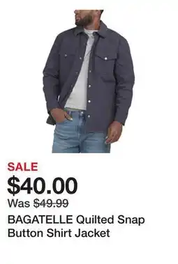 Marshalls BAGATELLE Quilted Snap Button Shirt Jacket offer