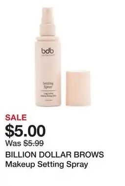Marshalls BILLION DOLLAR BROWS Makeup Setting Spray offer