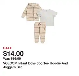 Marshalls VOLCOM Infant Boys 3pc Tee Hoodie And Joggers Set offer