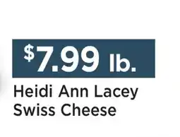 Heinen's Heidi Ann Lacey Swiss Cheese offer