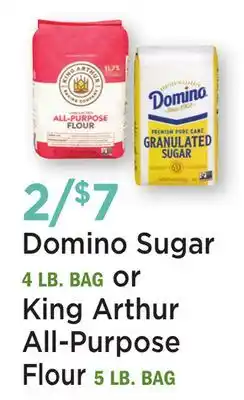 Heinen's Domino Sugar 4 LB. BAG or King Arthur All-Purpose Flour 5 LB. BAG offer
