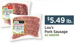 Heinen's Lou's Pork Sausage offer