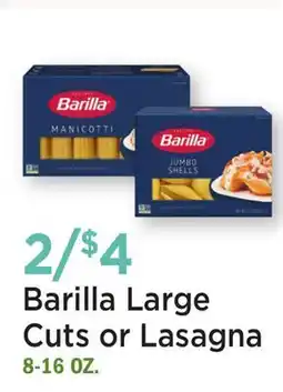 Heinen's Barilla Large Cuts or Lasagna offer