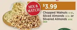Heinen's Chopped Walnuts 12 OZ., Sliced Almonds 10 OZ. or Slivered Almonds 10 OZ offer