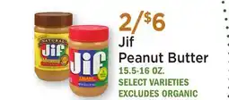 Heinen's Jif Peanut Butter offer