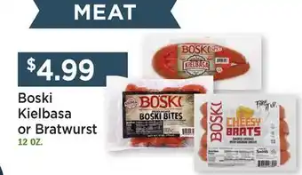 Heinen's Boski Kielbasa or Bratwurst offer