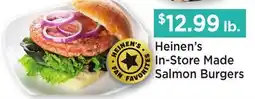 Heinen's Heinen's In-Store Made Salmon Burgers offer