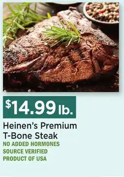Heinen's Heinen's Premium T-Bone Steak offer