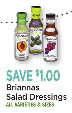 Heinen's Briannas Salad Dressings offer
