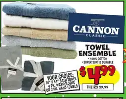 Ollie's TOWEL ENSEMBLE offer