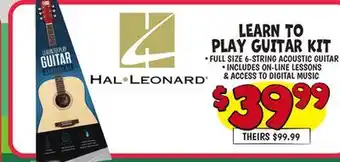 Ollie's LEARN TO PLAY GUITAR KIT offer