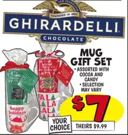 Ollie's GHIRARDELLI MUG GIFT SET offer