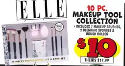 Ollie's ELLE 10 PC. MAKEUP TOOL COLLECTION offer