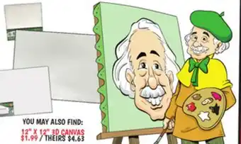 Ollie's 12 X 12 3D CANVAS offer