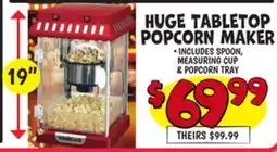 Ollie's HUGE TABLETOP POPCORN MAKER offer