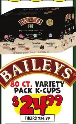Ollie's BAILEYS VARIETY PACK K-CUPS offer