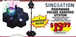 Ollie's SINGSATION PERFORMER DELUXE KARAOKE SYSTEM offer