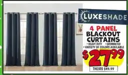 Ollie's 4 PANEL BLACKOUT CURTAINS offer