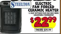 Ollie's ELECTRIC FAN FORCED CERAMIC HEATER offer