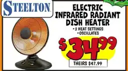 Ollie's STEELTON ELECTRIC INFRARED RADIANT DISH HEATER offer