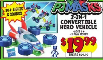 Ollie's 3-IN-1 CONVERTIBLE HERO VEHICLE offer