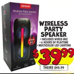 Ollie's WIRELESS PARTY SPEAKER offer