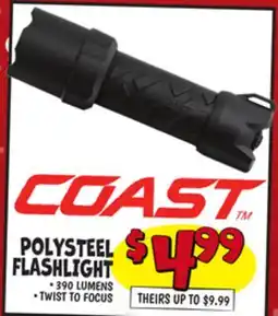 Ollie's POLYSTEEL FLASHLIGHT offer