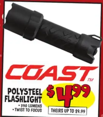 Ollie's POLYSTEEL FLASHLIGHT offer